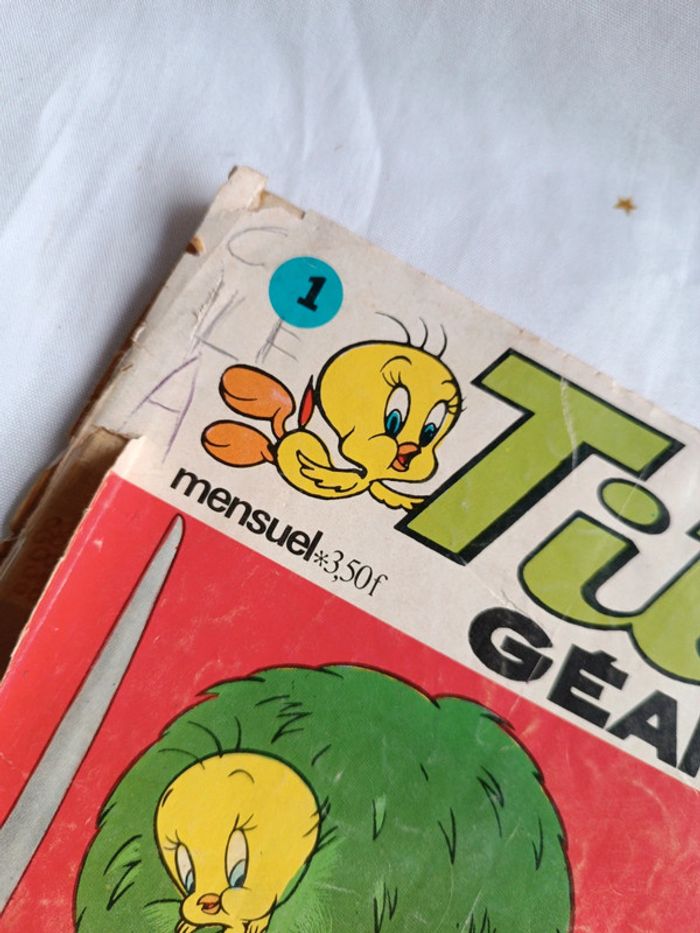 Magazine 1 culture bd titi géant Grosminet Looney Tunes toons sylvestre mensuel 1974 revue - photo numéro 2