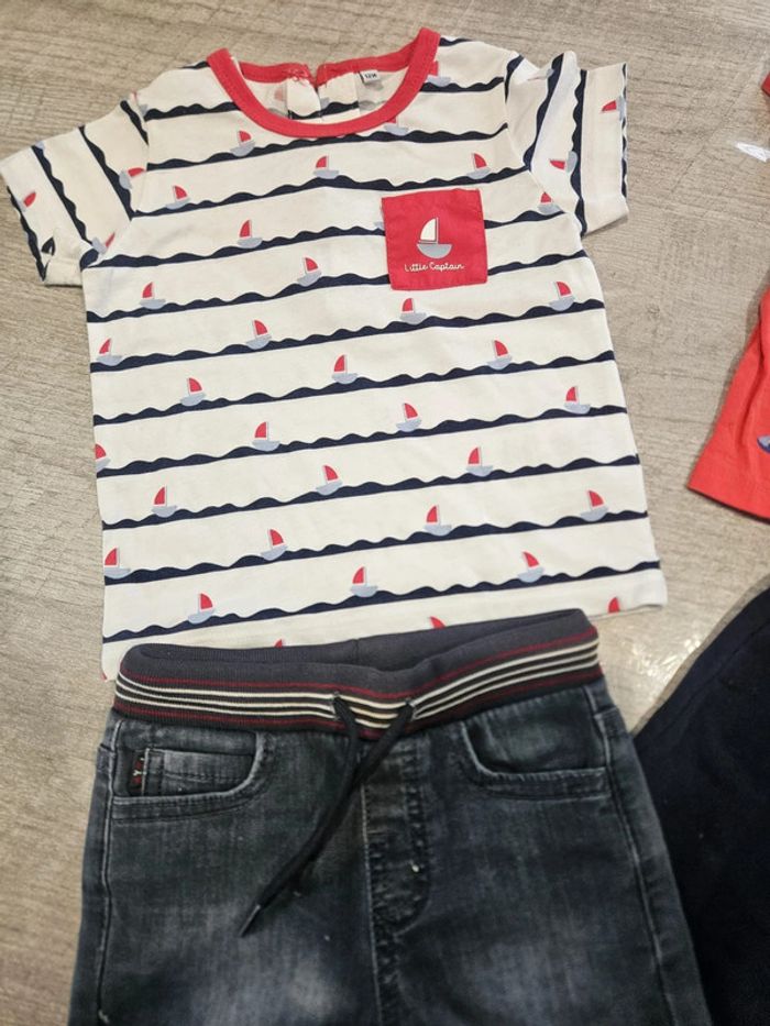 Ensemble pantalons été tee short bébé 12 mois - photo numéro 2