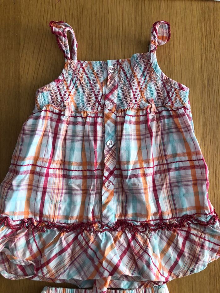 Ensemble robe bébé fille 6 mois Sergent Major avec culotte bloomer assortie - photo numéro 3
