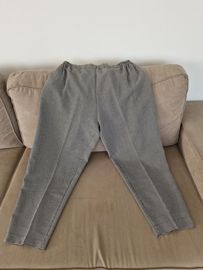 Pantalon à carreaux blanc et noir - photo numéro 6