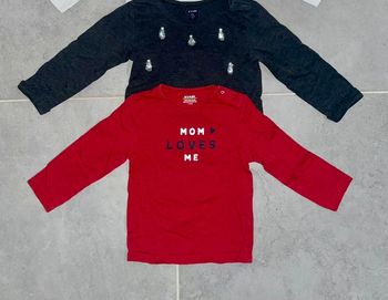 Lot de 2 hauts ML Kiabi 18 mois