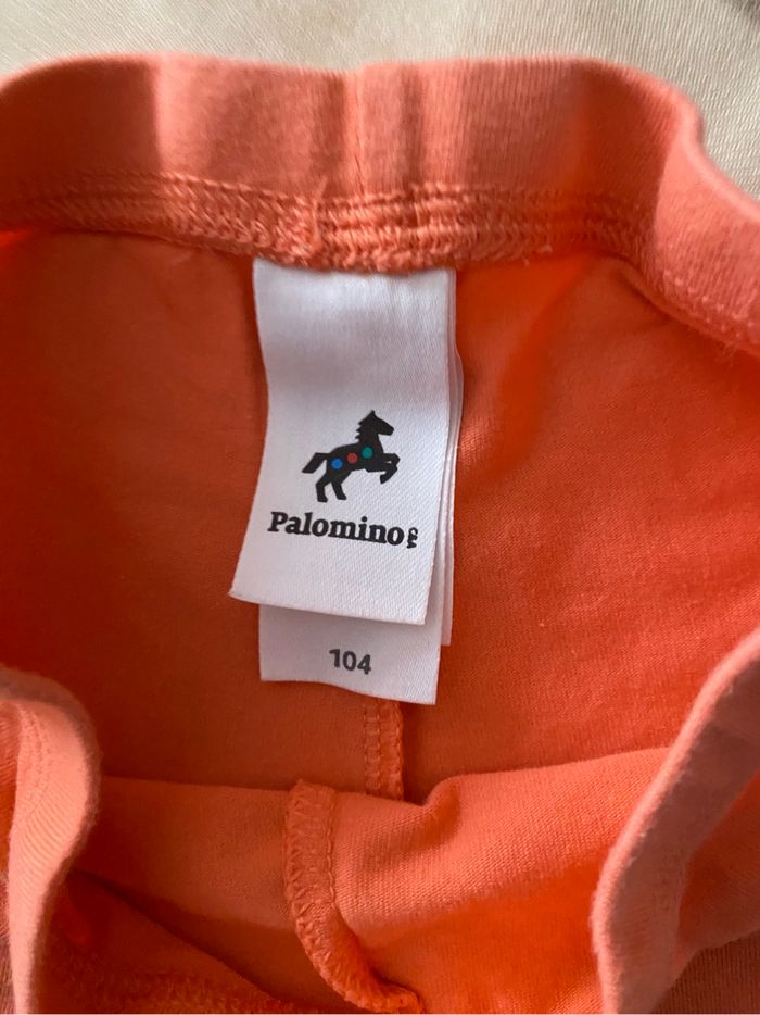 Legging court orange Palomino – Taille 104 – Motif noir bas de jambe - photo numéro 4