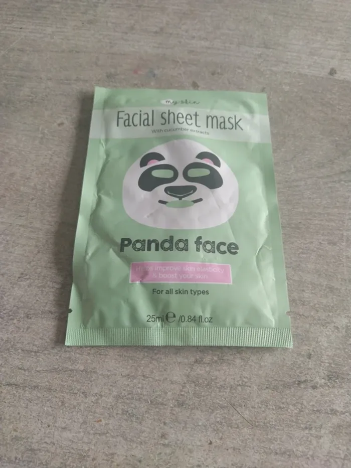 Masque tissus panda