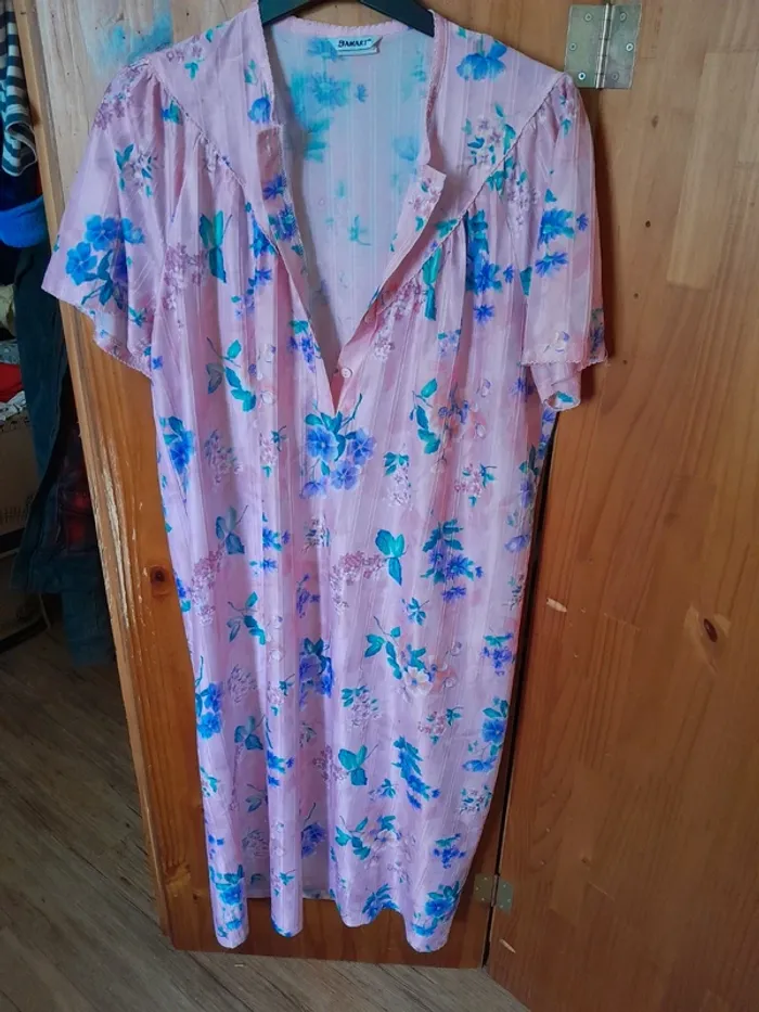 Chemise de nuit rose