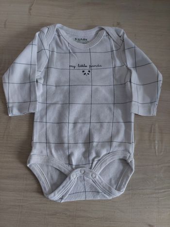 Lot de 3 bodys manches longues fille 3 mois 