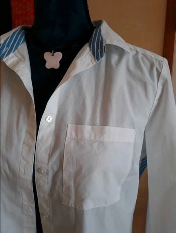 Chemisier blanc et bleu / Taille Weijl / Taille L