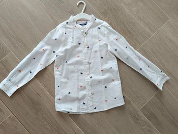 Chemise lin coton Okaïdi 8 ans