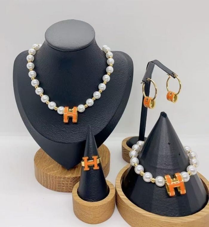 Parure bijoux Hermes orange ✅ - photo numéro 2