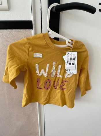 T-shirt long moutarde 9 mois