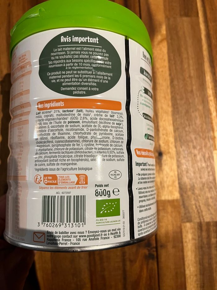 Lait 3e âge goodgout - photo numéro 2