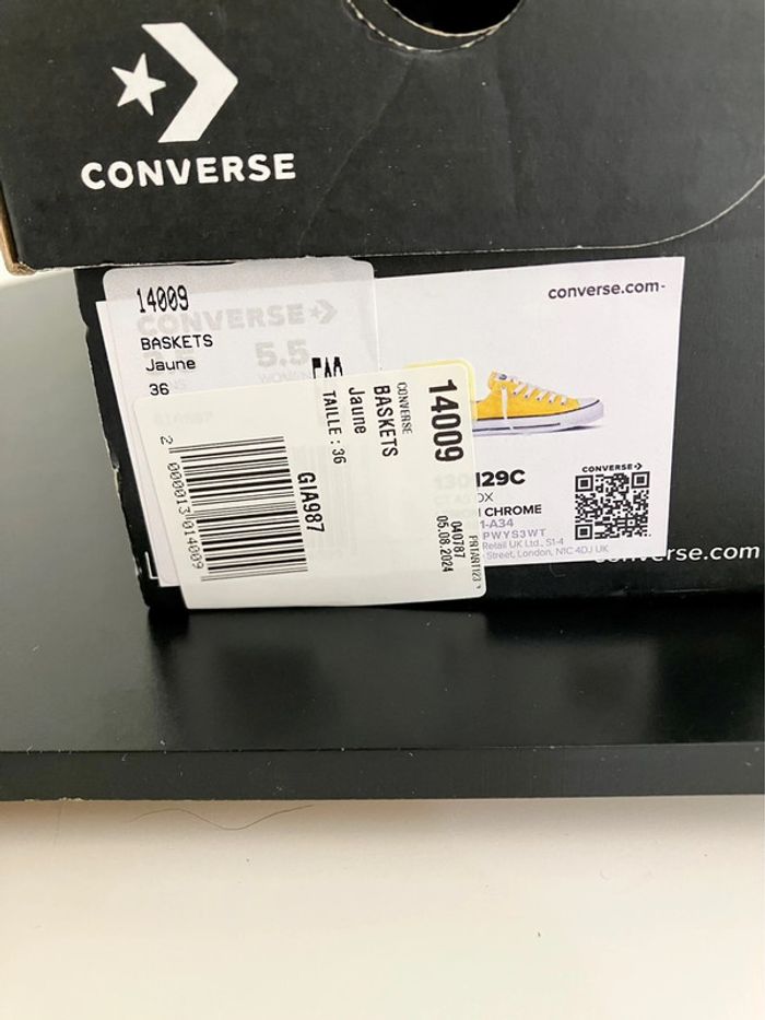 Converse All Star Low Chuck Taylor Lemon Chrome - photo numรฉro 8