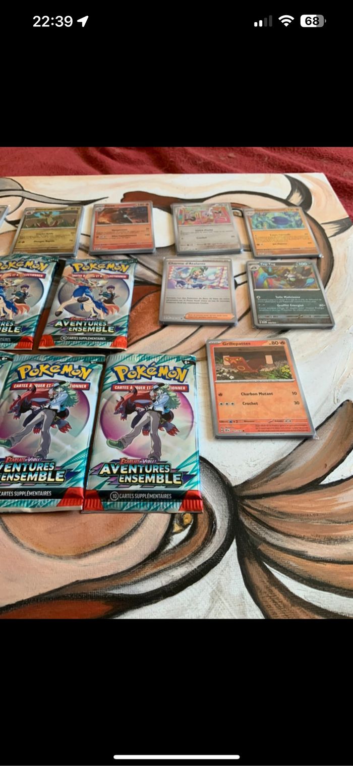 Lot de booster Pokémon ouvert ev9 - photo numéro 4