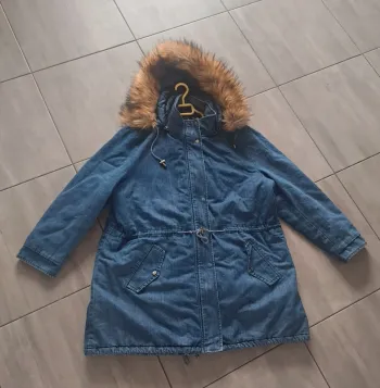 Manteau doudoune effet jean en extérieur Taille 4 Elyne