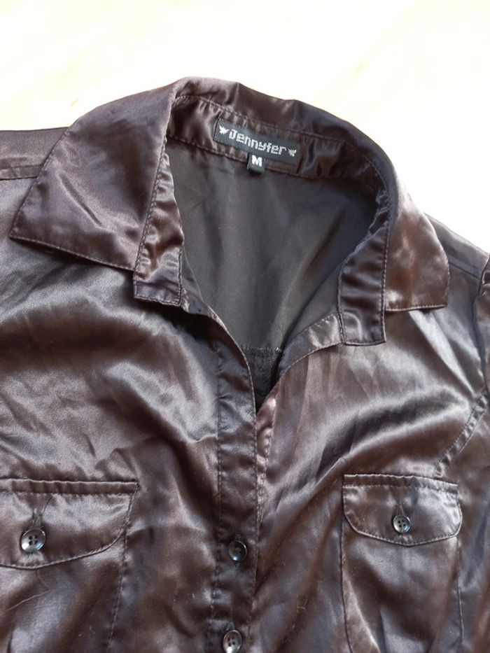 Chemise manche courte soyeuse 🌺 - photo numéro 3