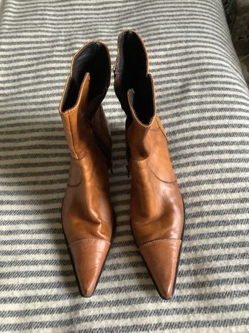 Boots italiennes cuir doublées type rock