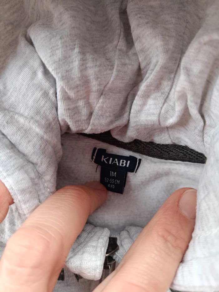 Gilet veste zippée avec capuche Garçon 1 mois streetosaure Dinosaure Kiabi - photo numéro 6