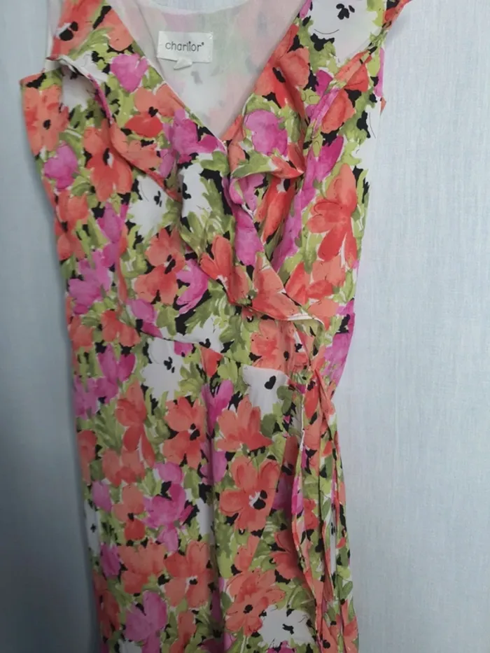 Robe fleurie portefeuille charlior - photo numéro 4