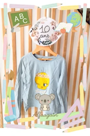T-shirt titi Looney Tunes 10ans manches longues