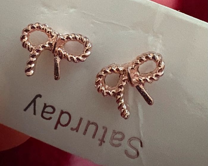 Boucles d’oreilles nœud - photo numéro 2