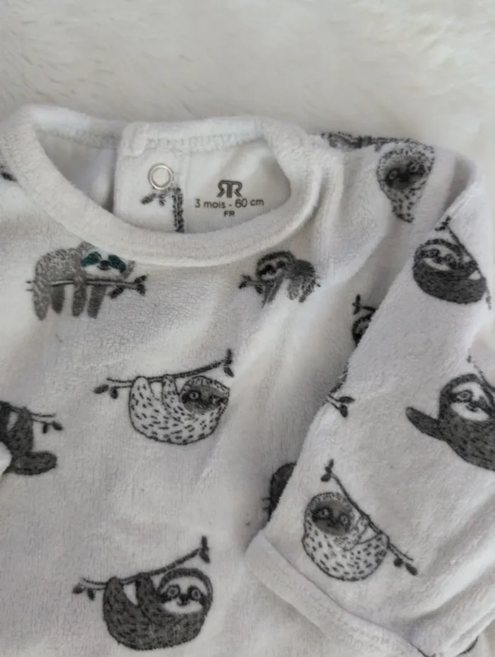 Pyjama paresseux 3 mois - photo numéro 2