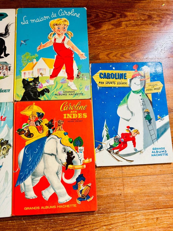 Lot de 5 grands albums anciens Caroline livres bd Pierre Probst couleurs - photo numéro 3