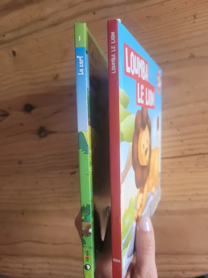 Lot livres animaux Cerf et Lion - photo numéro 2