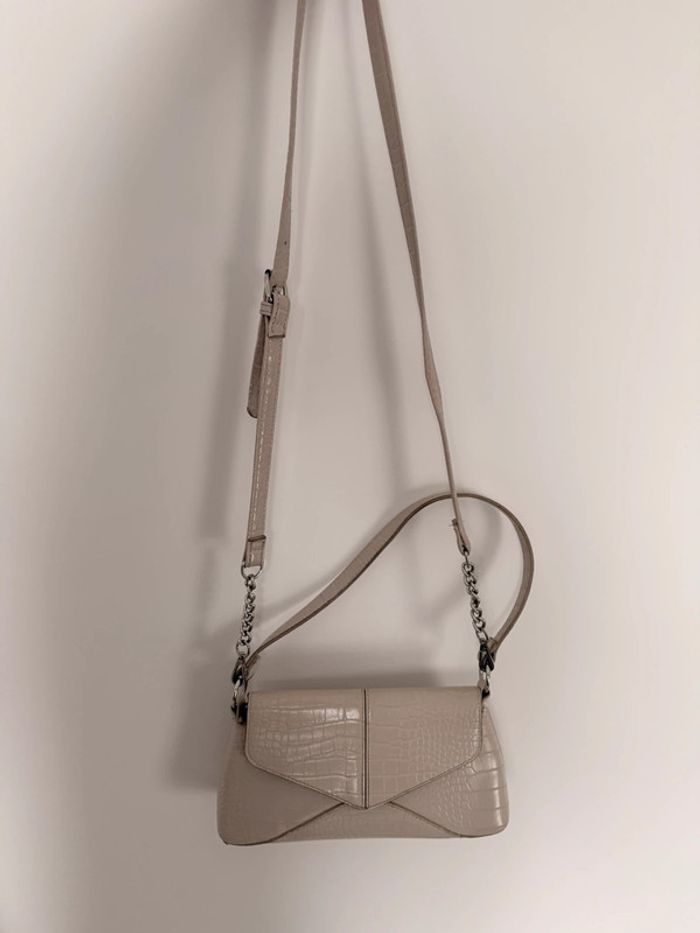 Sac bandoulière à main beige borsa bolsa bag Zak handbag Handtasche Bolso de mano Handtas