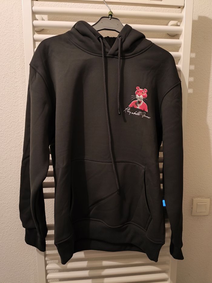 Pull Homme OU Femme Avec Capuche 100% Coton De Marque Paname Panthère Rose Taille L Jamais Porté NEUF - photo numéro 4