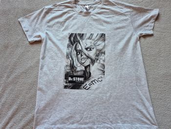 T-shirt manga Dr Stone gris clair M
