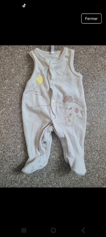 Pijamas sans manches 0mois