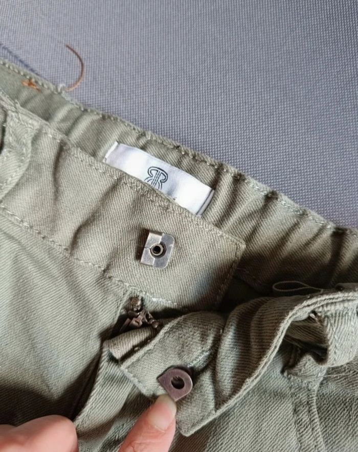 Short en jean kaki - photo numéro 6