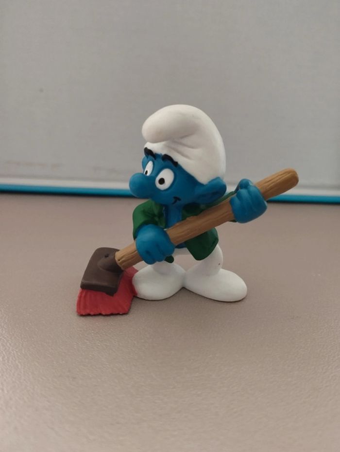 Schtroumpf balayeur