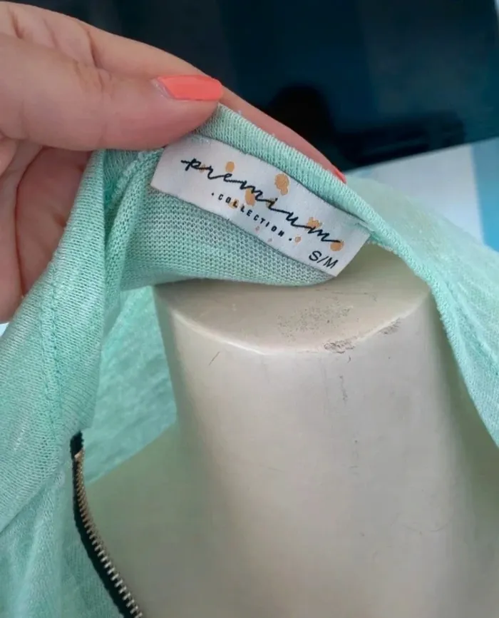 Pull fin menthe Premium S/M - photo numéro 2