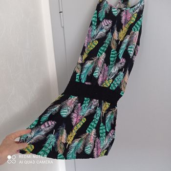 Robe noire à motifs colorés t34/36