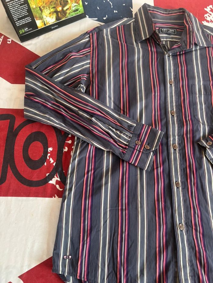 Chemise à rayures Eden Park - Taille L - photo numéro 5