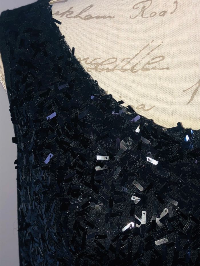 Haut noir pailleté - photo numéro 3