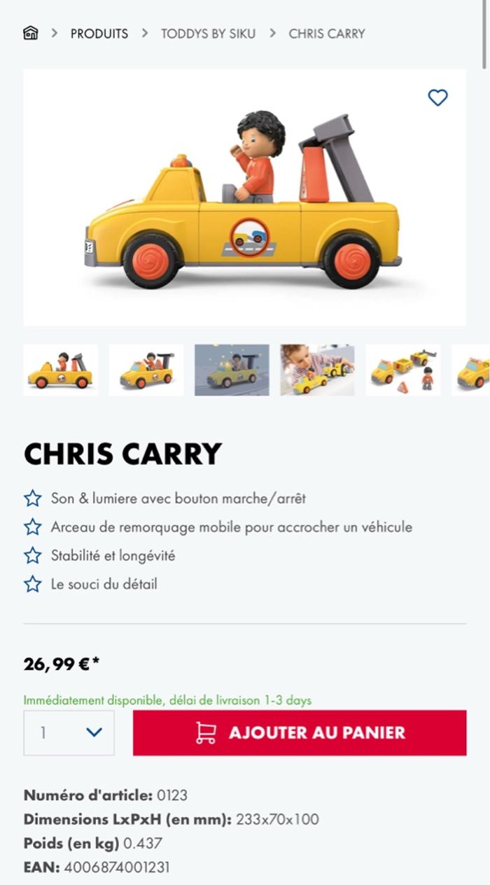 Jouet lego marque Siku - photo numéro 2