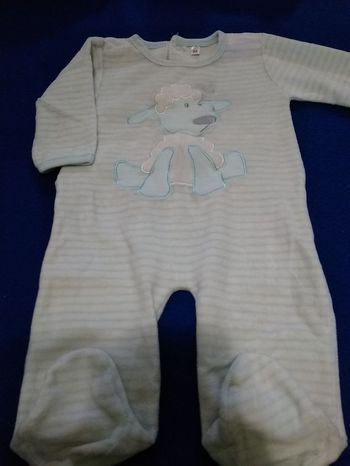 Pyjama velours bébé garçon 3 mois