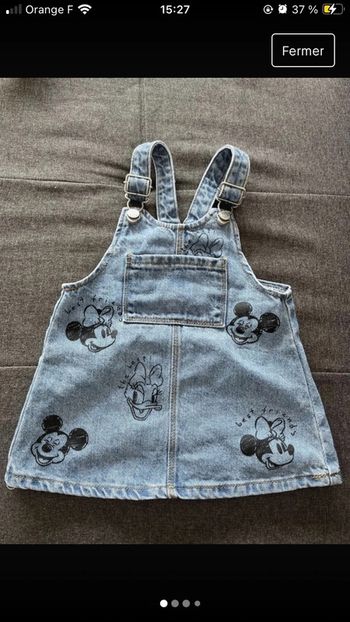 Robe salopette en jean