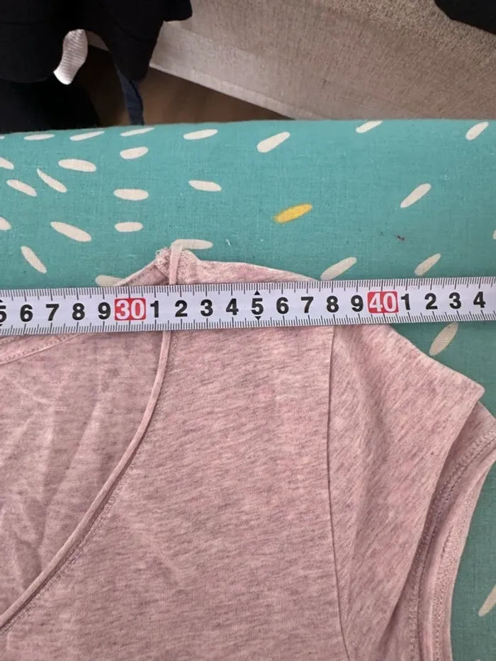 T-shirt rose chiné impeccable - photo numéro 6