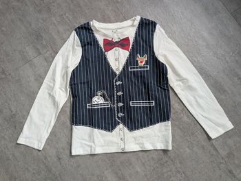 T-shirt à manches longues chic garçon 7 ans NEUF