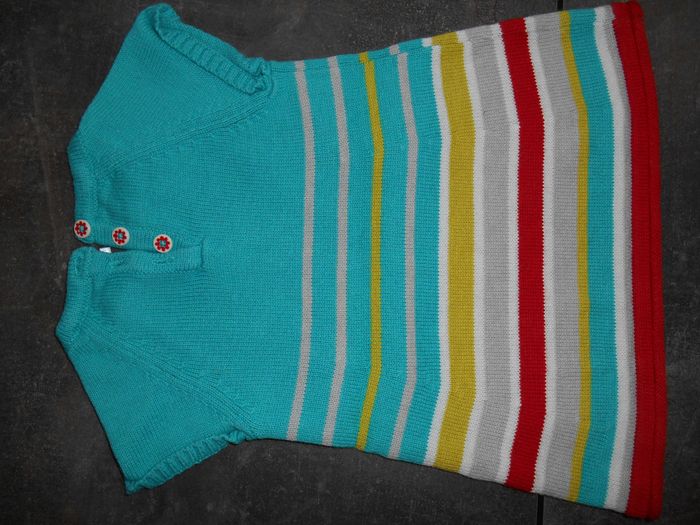 Robe en laine manches courtes bébé 6 mois - photo numéro 2