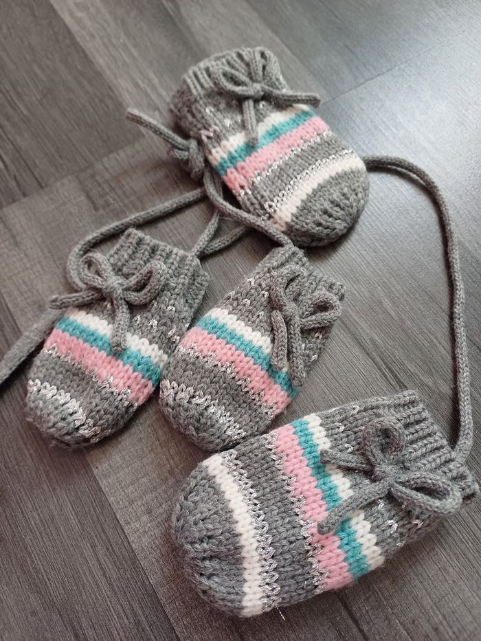 Ensemble bonnet+ gants - photo numéro 5