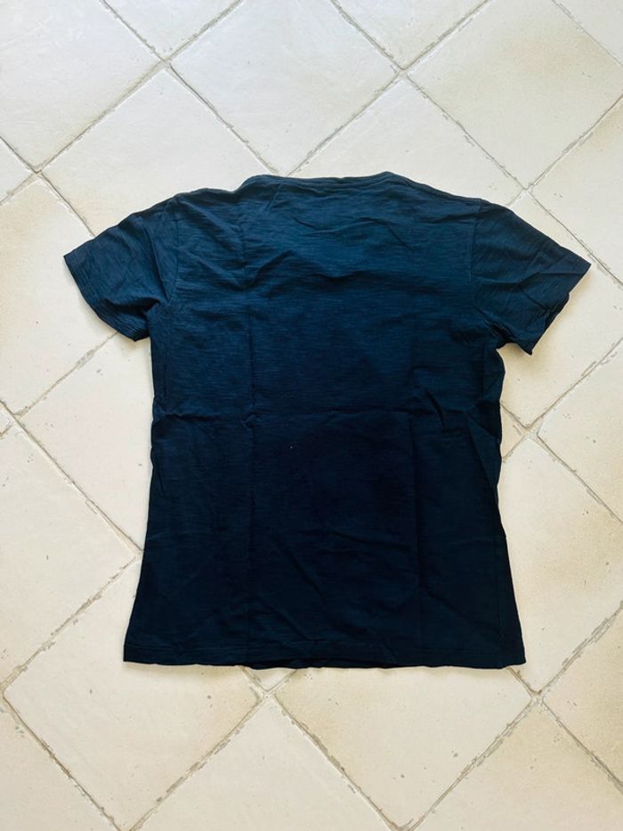 T-shirt manches courtes noir à motifs imprimés - photo numéro 5