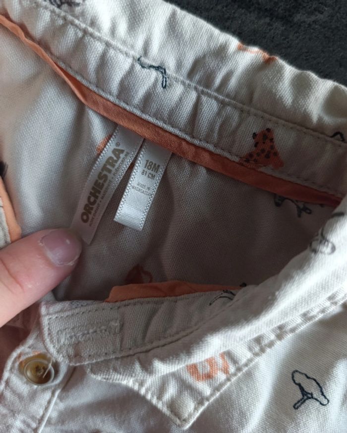 Chemises manches longues beige et motifs
Taille 18 mois - photo numéro 3