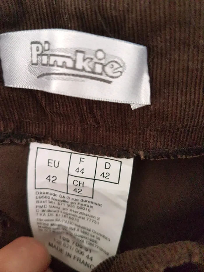 Short bermuda velours très fin marron Pimkie T 42 Neuf - photo numéro 3