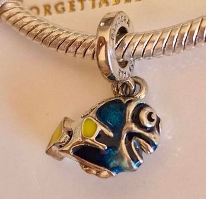Charm Pandora Poisson émail bleu & jaune — S925 ALE - photo numéro 10