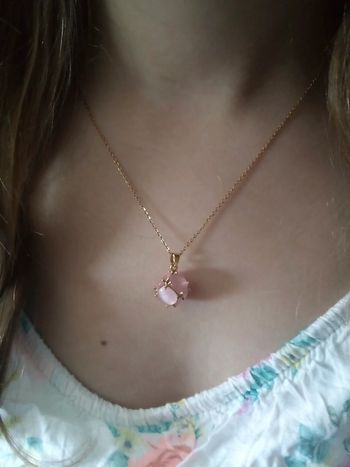 Collier pierre oeil de chat