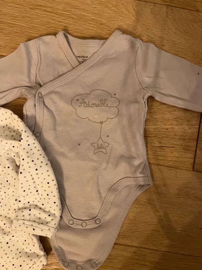 Vend lot de 7 bodies vertbaudet mixte garçon/ fille 3 mois bon état - photo numéro 9