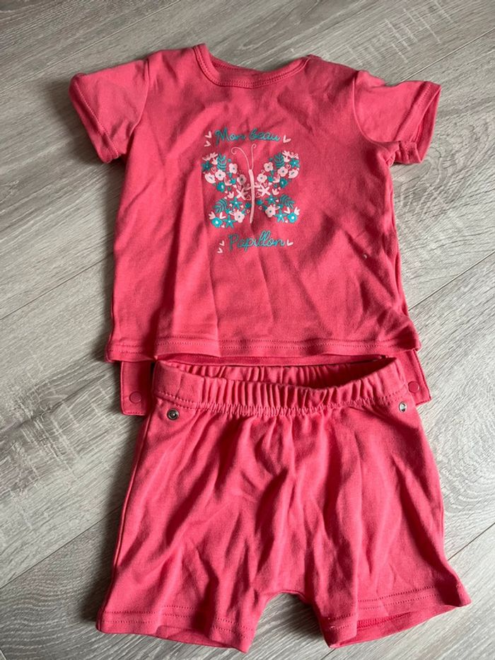 Pyjama été bébé fille 2 pièces